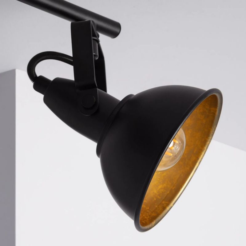 Lampa sufitowa wisząca Abruzzo Retro 4630 czarno-złota retro 3xE14 x 20W 1 szt.