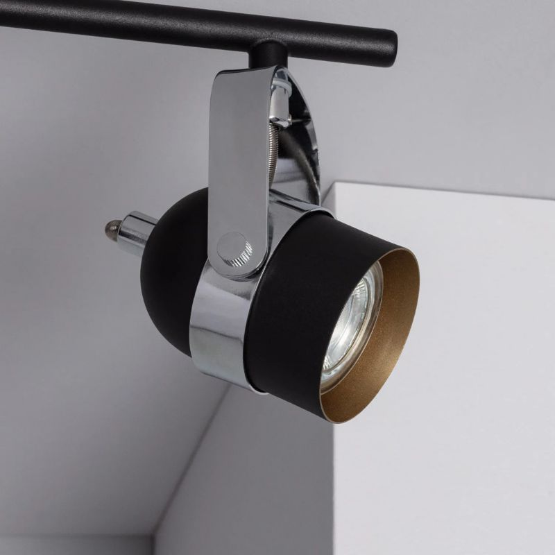 Lampa sufitowa wisząca Abruzzo Retro 4692 czarna-chromowana retro 3xGU10 x 12W 1 szt.