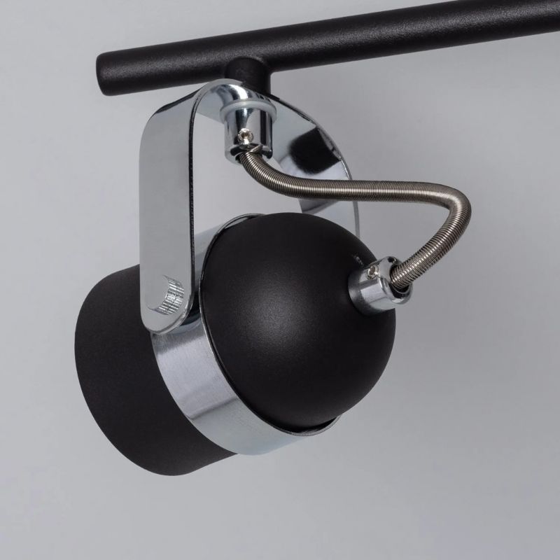 Lampa sufitowa wisząca Abruzzo Retro 4692 czarna-chromowana retro 3xGU10 x 12W 1 szt.