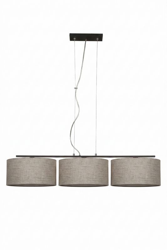 Lampa sufitowa wisząca ASTRA HEXE E27 tkanina len 3 x 60W naturalny H0734 1 szt.