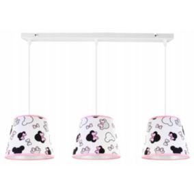 Lampa sufitowa wisząca dziecięca Light Home LH Minnie 3x E27 60W szary 1szt