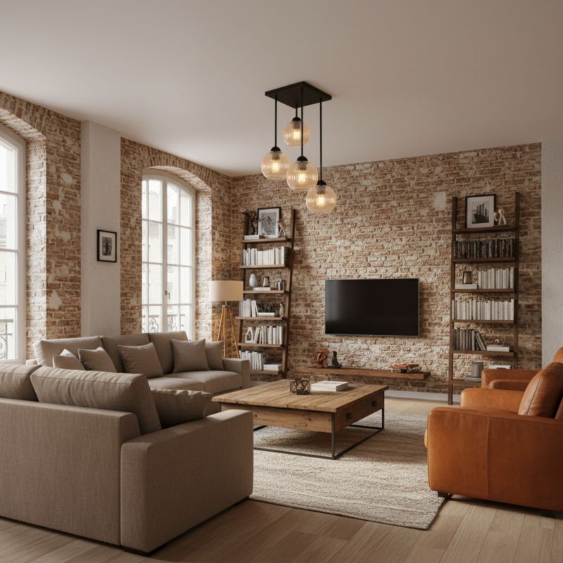 Lampa sufitowa wisząca EDYLIT czarna z bursztynowymi ryflowanymi kloszami loft 4xE27 do salonu 15-454 SONIA 1 szt.