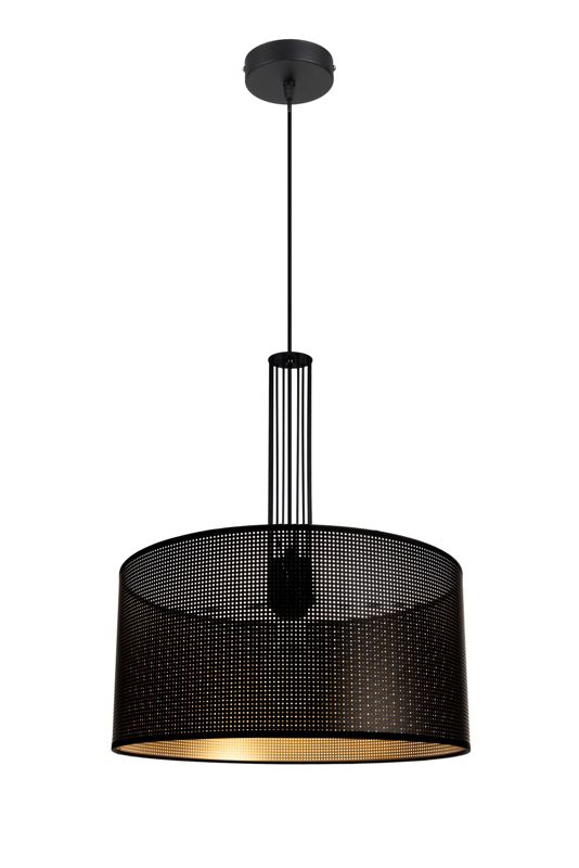 Lampa sufitowa wisząca ELIS HEXE E27 metal 1 x 60W czarny złoty H0001 1 szt.