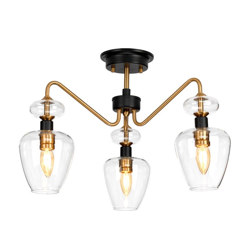 Lampa sufitowa wisząca Elstead Armand 8518 postarzany mosiądz-czerń industrialna 3xE14 x 40W 1 szt.