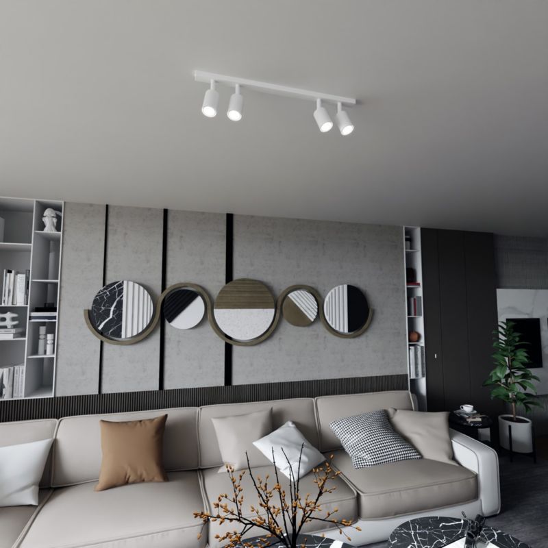 Lampa sufitowa wisząca Emibig Flash 6568 biała minimalistyczna