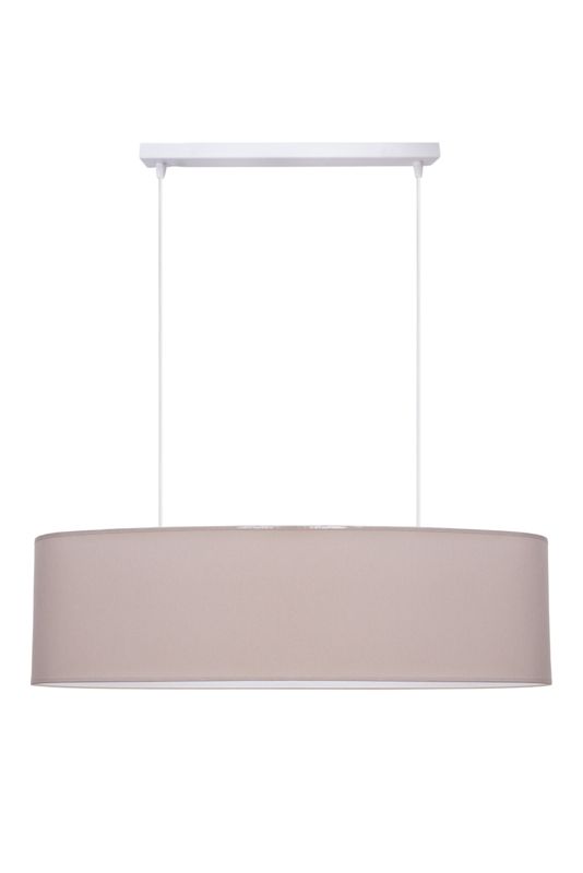 Lampa sufitowa wisząca IRIS HEXE E27 metal materiał rattan 2 x 60W H0770 1 szt.