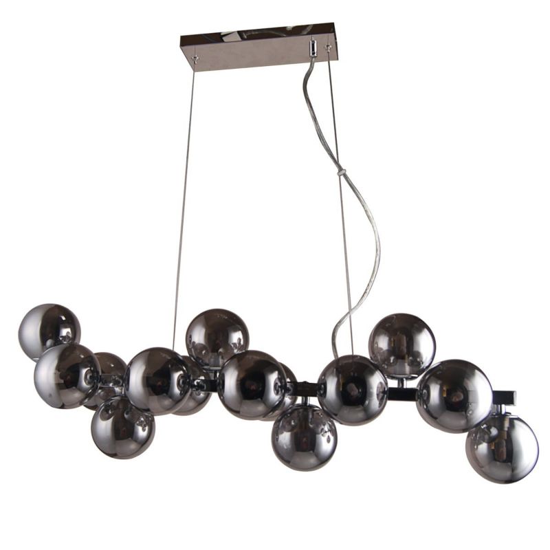 Lampa sufitowa wisząca Italux Marbelio 5742 chromowana dymiona nowoczesna 16xG9 x 1 szt.