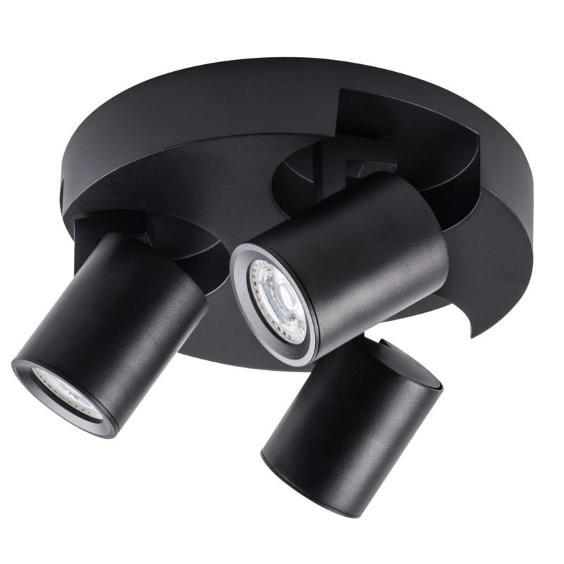 Lampa sufitowa wisząca Kanlux Laurin 1271 czarna reflektorki 3xGU10 x 35W 1 szt.
