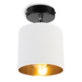 Lampa sufitowa wisząca kinkiet Light Home LH Gama 1x E27 60W biały/złoty 1szt.