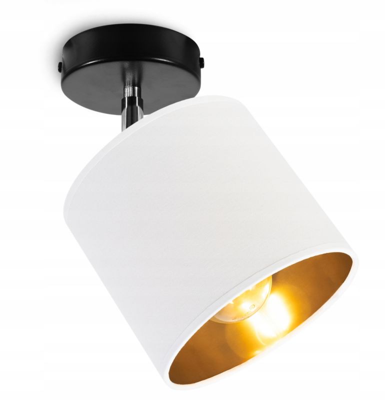 Lampa sufitowa wisząca kinkiet Light Home LH Gama 1x E27 60W biały/złoty 1szt.