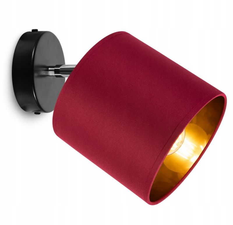 Lampa sufitowa wisząca kinkiet Light Home LH Gama 1x E27 60W karminowy/złoty 1szt.