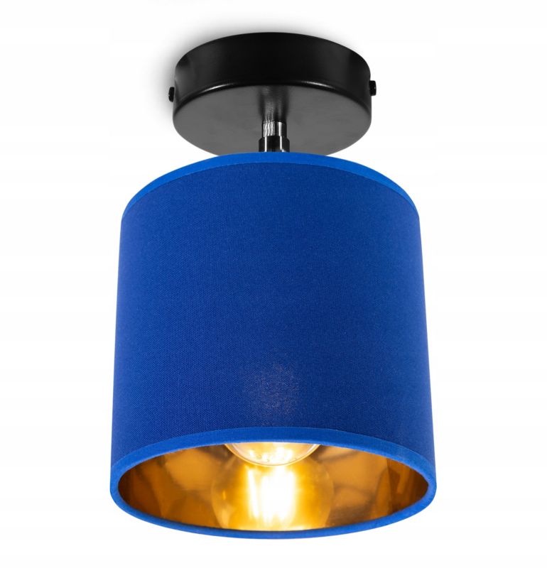 Lampa sufitowa wisząca kinkiet Light Home LH Gama 1x E27 60W niebieski/złoty 1szt.