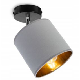 Lampa sufitowa wisząca kinkiet Light Home LH Gama 1x E27 60W szary/złoty 1szt.