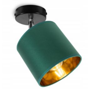Lampa sufitowa wisząca kinkiet Light Home LH Gama 1x E27 60W zielony/złoty 1szt.