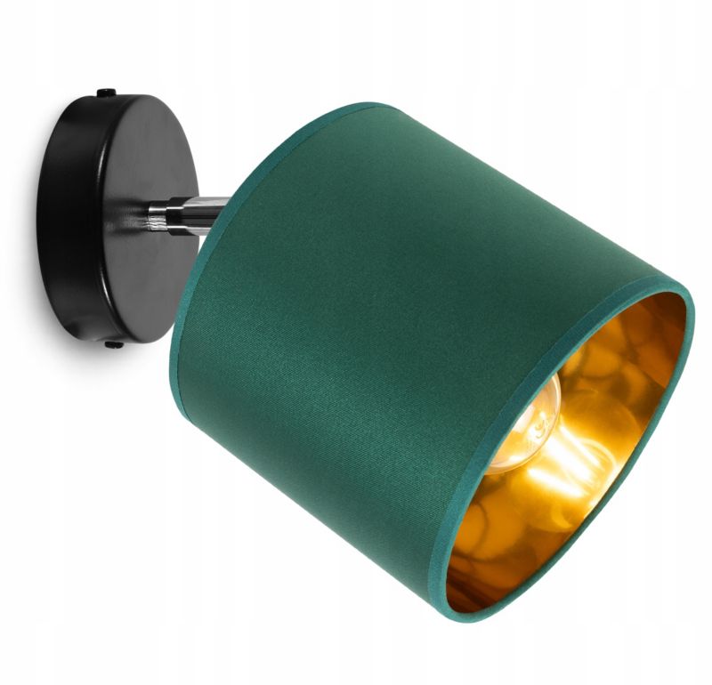 Lampa sufitowa wisząca kinkiet Light Home LH Gama 1x E27 60W zielony/złoty 1szt.