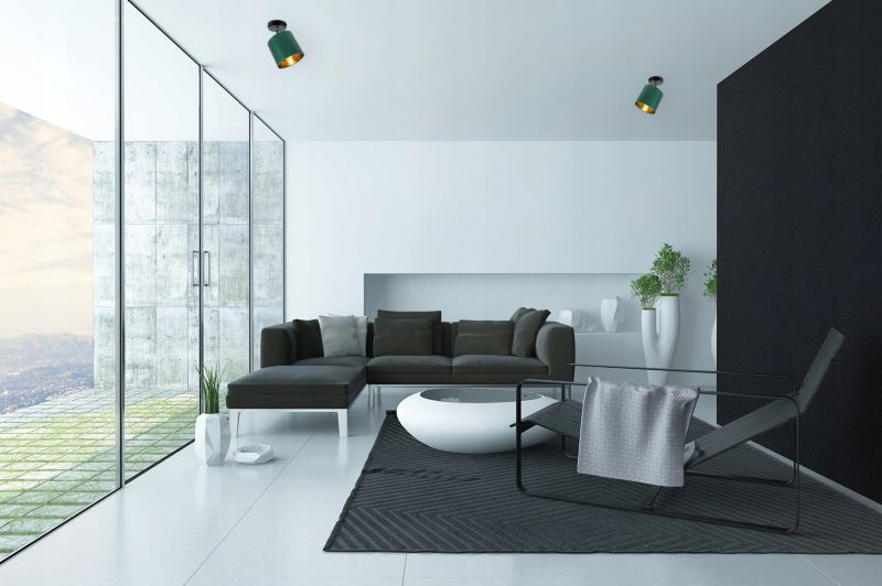 Lampa sufitowa wisząca kinkiet Light Home LH Gama 1x E27 60W zielony/złoty 1szt.