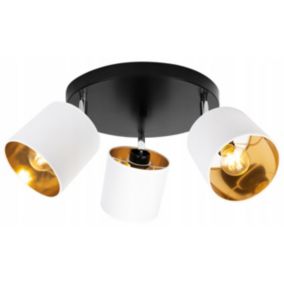 Lampa sufitowa wisząca kinkiet Light Home LH Gama 3x E27 60W biały/złoty 1szt.