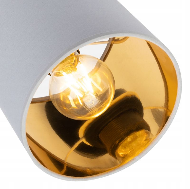Lampa sufitowa wisząca kinkiet Light Home LH Gama 3x E27 60W jasny szary/złoty 1szt.