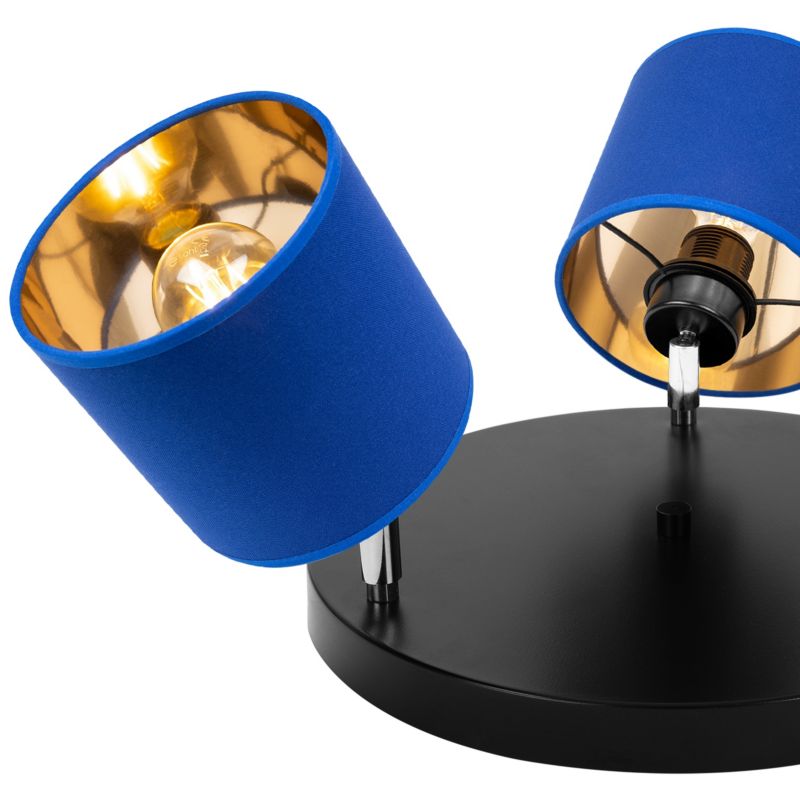 Lampa sufitowa wisząca kinkiet Light Home LH Gama 3x E27 60W niebieski/złoty 1szt.