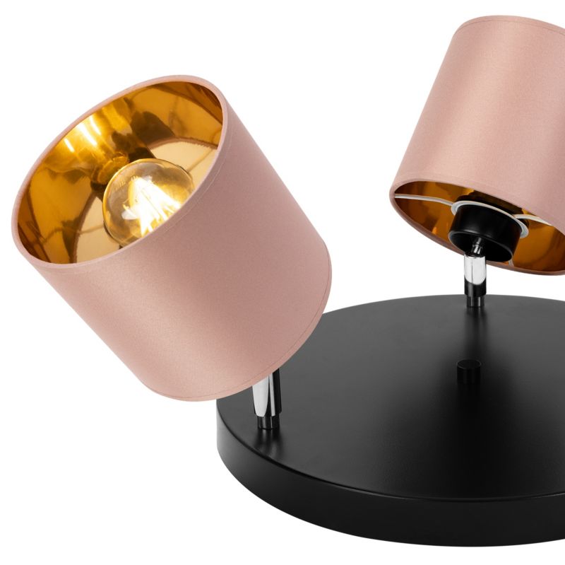 Lampa sufitowa wisząca kinkiet Light Home LH Gama 3x E27 60W łososiowy/złoty 1szt.