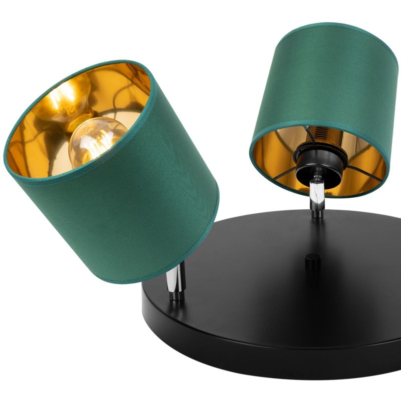 Lampa sufitowa wisząca kinkiet Light Home LH Gama 3x E27 60W zielony/złoty 1szt.