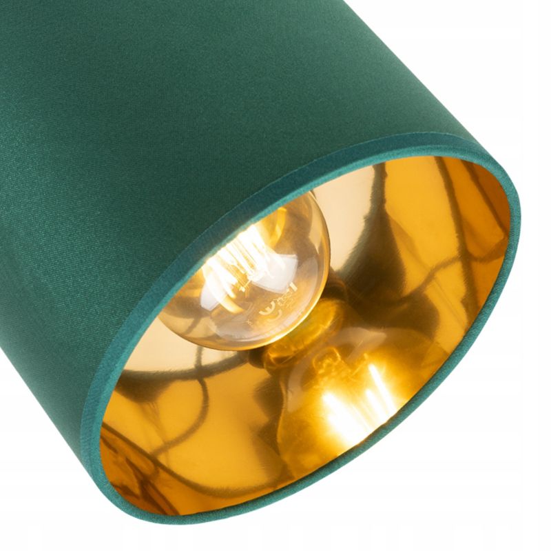 Lampa sufitowa wisząca kinkiet Light Home LH Gama 3x E27 60W zielony/złoty 1szt.