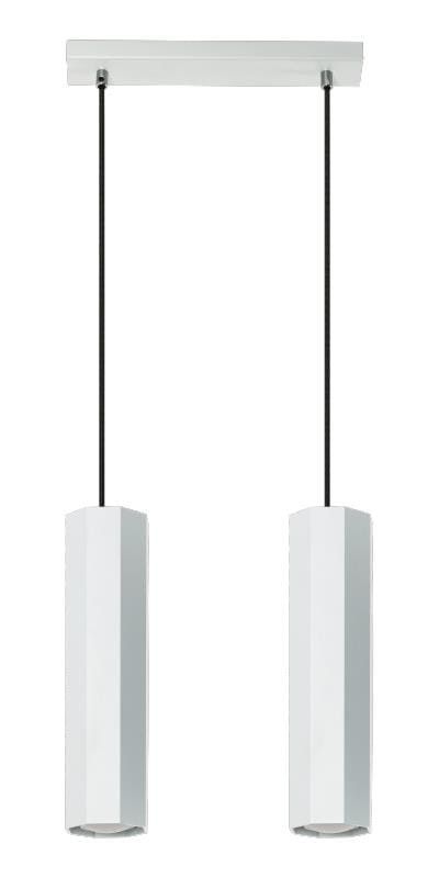 Lampa sufitowa wisząca Lampex Astral biała wym: 80 x 30 cm 2xGU10 x 40W 1 szt.