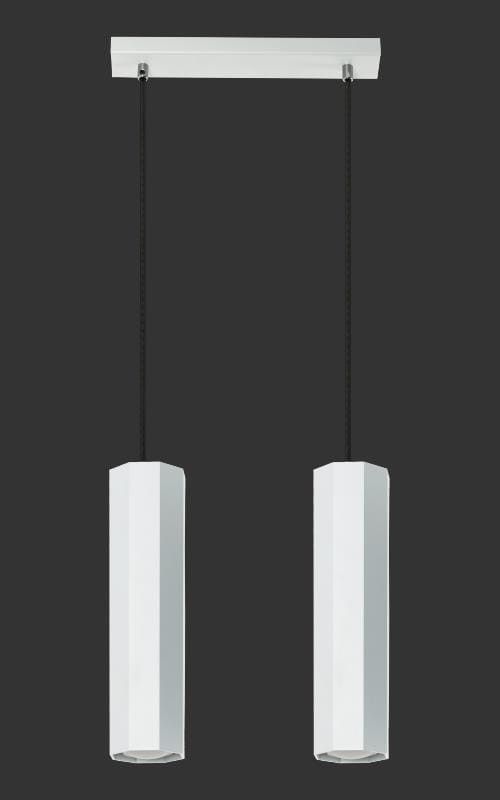 Lampa sufitowa wisząca Lampex Astral biała wym: 80 x 30 cm 2xGU10 x 40W 1 szt.