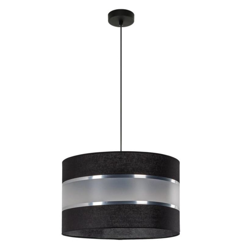 Lampa sufitowa wisząca Lampex Leone czarno-przezroczysty wym: 100 x 40 x 40 cm 1xE27 x 40W 1 szt.