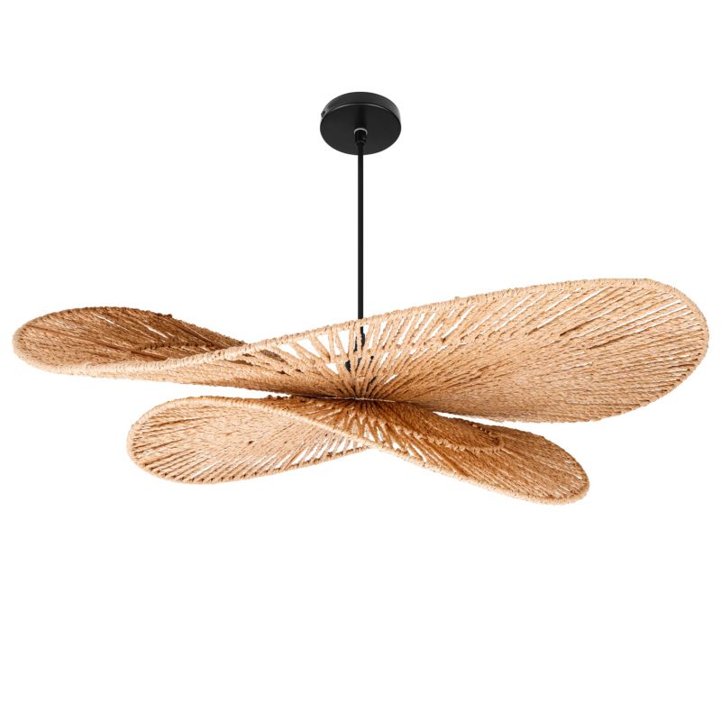 Lampa sufitowa wisząca LED E27 MasterLED Volgo oprawa pleciona 80cm boho żyrandol  1 szt.