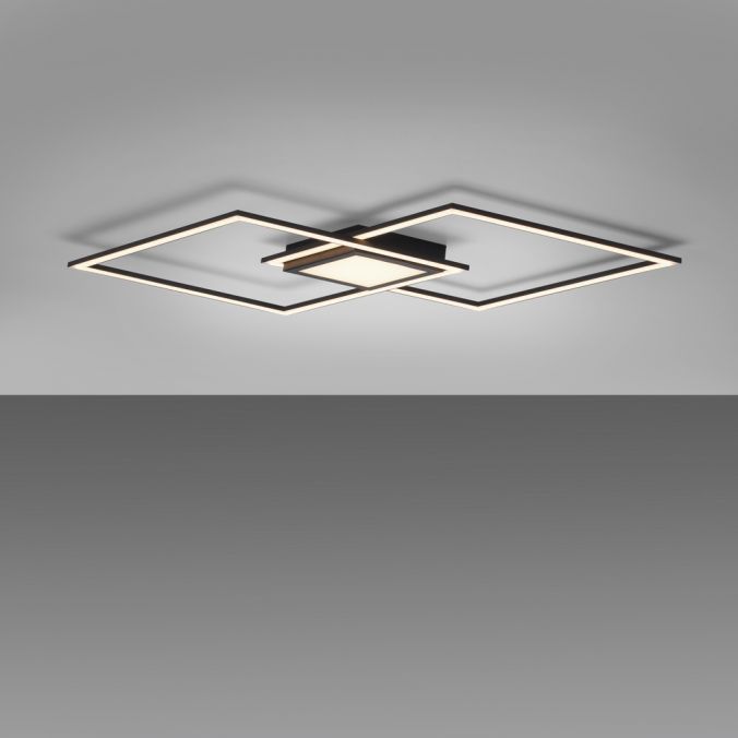 Lampa sufitowa wisząca Leuchten Direkt Asmin 2003 czarno-biała nowoczesna wbudowany LED 45W 1 szt.