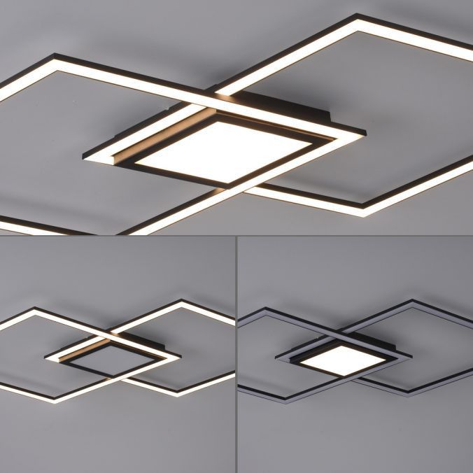 Lampa sufitowa wisząca Leuchten Direkt Asmin 2003 czarno-biała nowoczesna wbudowany LED 45W 1 szt.