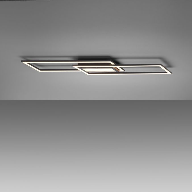 Lampa sufitowa wisząca Leuchten Direkt Asmin 2010 czarno-biała nowoczesna wbudowany LED 45W 1 szt.