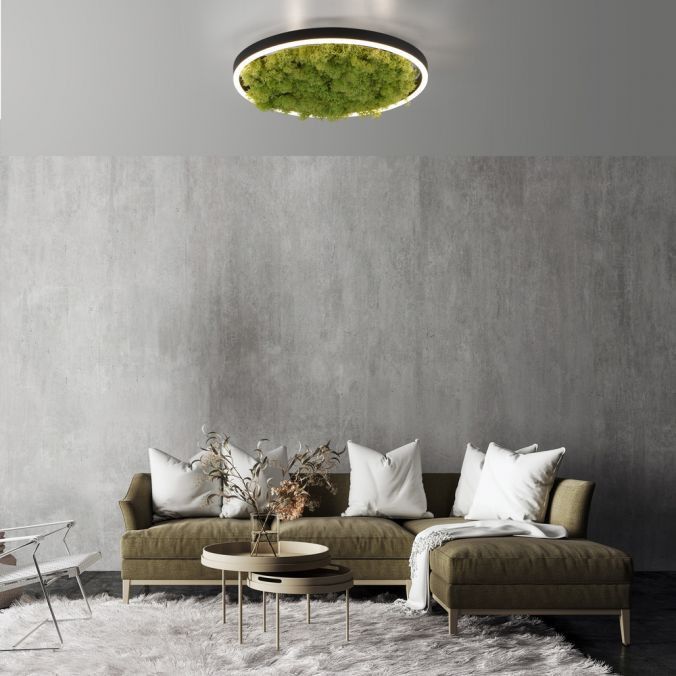 Lampa sufitowa wisząca Leuchten Direkt Green Ritus 4792 zielono-czarna nowoczesna wbudowany LED 20W 1 szt.