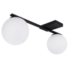 Lampa sufitowa wisząca Light Home LH Alta 2x E14 40W czarny 1szt.