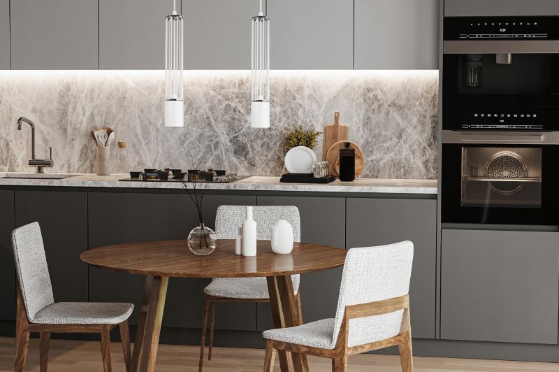 Lampa sufitowa wisząca Light Home LH Aria 1x GU10 biały/srebrny 1szt.