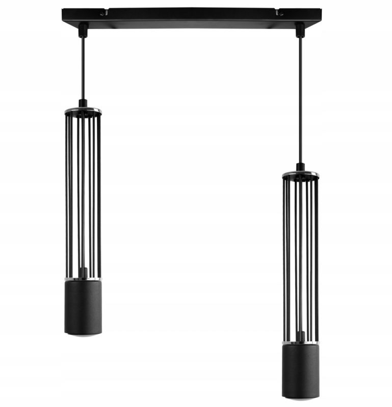 Lampa sufitowa wisząca Light Home LH Aria 2x GU10 czarny/srebrny 1szt.