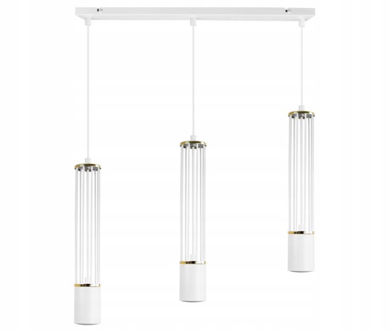 Lampa sufitowa wisząca Light Home LH Aria 3x GU10 biały/złoty 1szt.