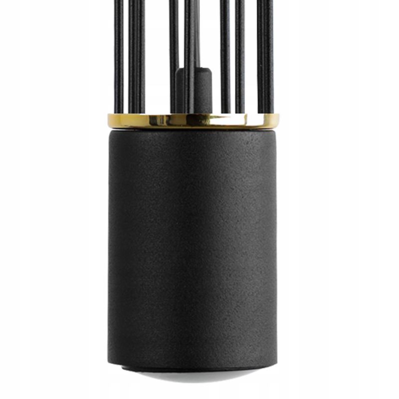 Lampa sufitowa wisząca Light Home LH Aria 3x GU10 czarny/złoty 1szt.