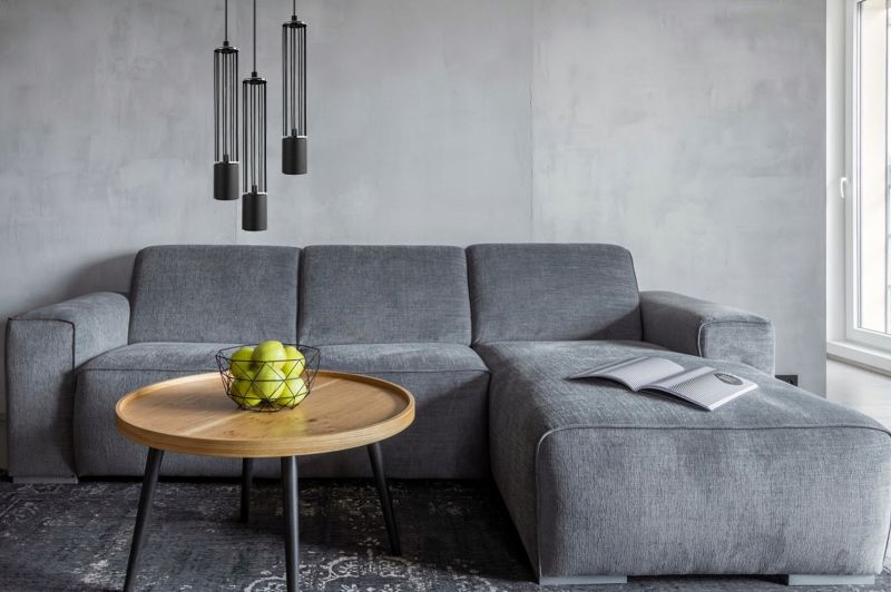 Lampa sufitowa wisząca Light Home LH Aria 3x GU10 okrągły 19,5cm czarny/srebrny 1szt.