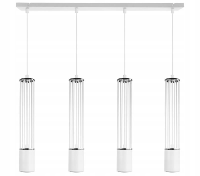 Lampa sufitowa wisząca Light Home LH Aria 4x GU10 biały/srebrny 1szt.