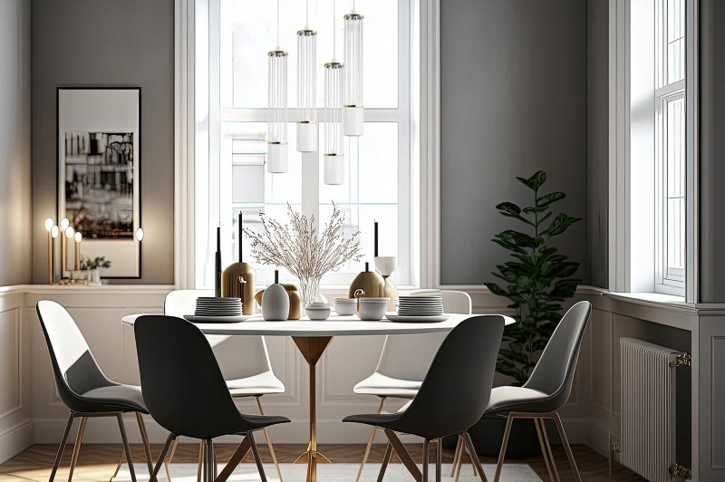 Lampa sufitowa wisząca Light Home LH Aria 4x GU10 okragły biały/złoty 1szt.