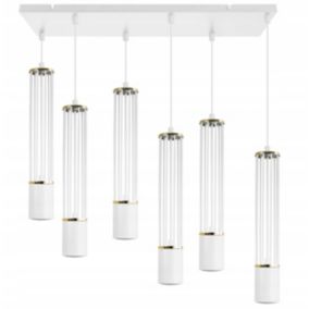 Lampa sufitowa wisząca Light Home LH Aria 6x GU10 biały/złoty 1szt.