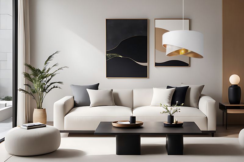 Lampa sufitowa wisząca Light Home LH Asti Skos A Biały 1x E27 60W biały/złoty 1szt.