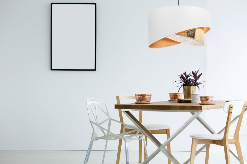 Lampa sufitowa wisząca Light Home LH Asti Skos C Biały 1x E27 60W czarny/złoty 1szt.