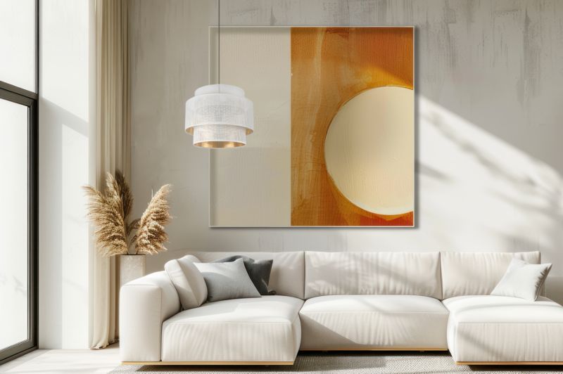 Lampa sufitowa wisząca Light Home LH Asti Trio 1x E27 60W klosz 35cm biały/złoty podstwa czarna 1szt.