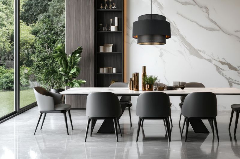 Lampa sufitowa wisząca Light Home LH Asti Trio 1x E27 60W klosz 45cm czarny/złoty podstawa czarna1szt.
