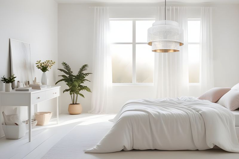 Lampa sufitowa wisząca Light Home LH Asti Trio 1x E27 60W klosz siatka 40cm biały/złoty podstawa czarna 1szt.