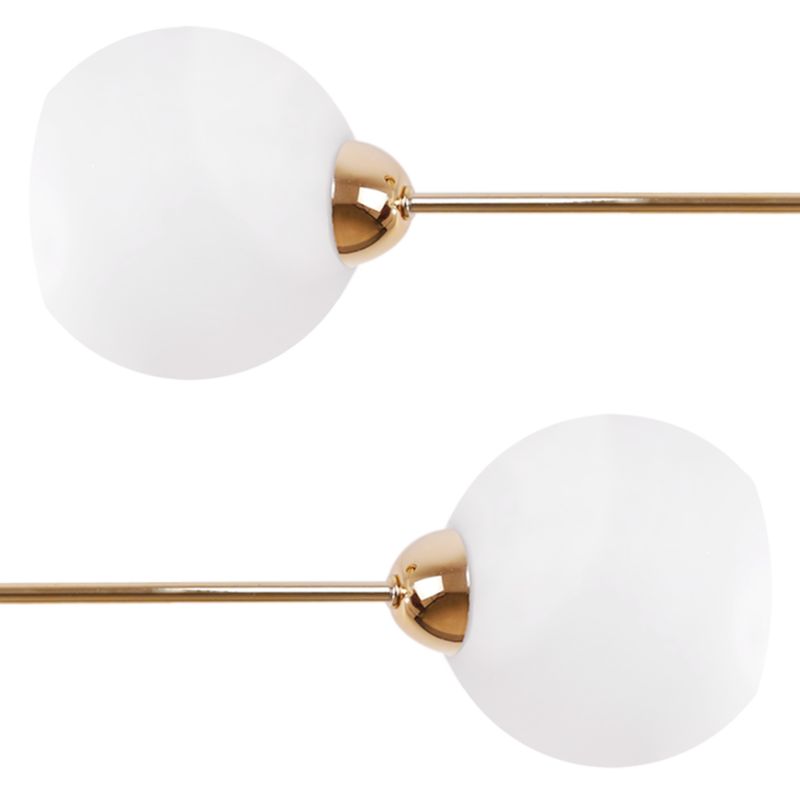 Lampa sufitowa wisząca Light Home LH Asturia 2x E27 60W złoty klosz biały 1szt.