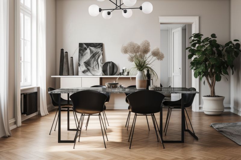 Lampa sufitowa wisząca Light Home LH Asturia 6x E27 60W czarny klosz biały 1szt.